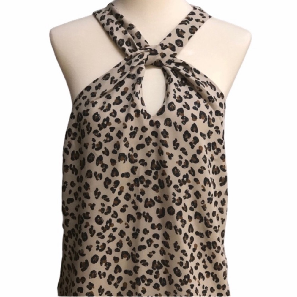ABERCROMBIE & FITCH Leopard Halter Top XS